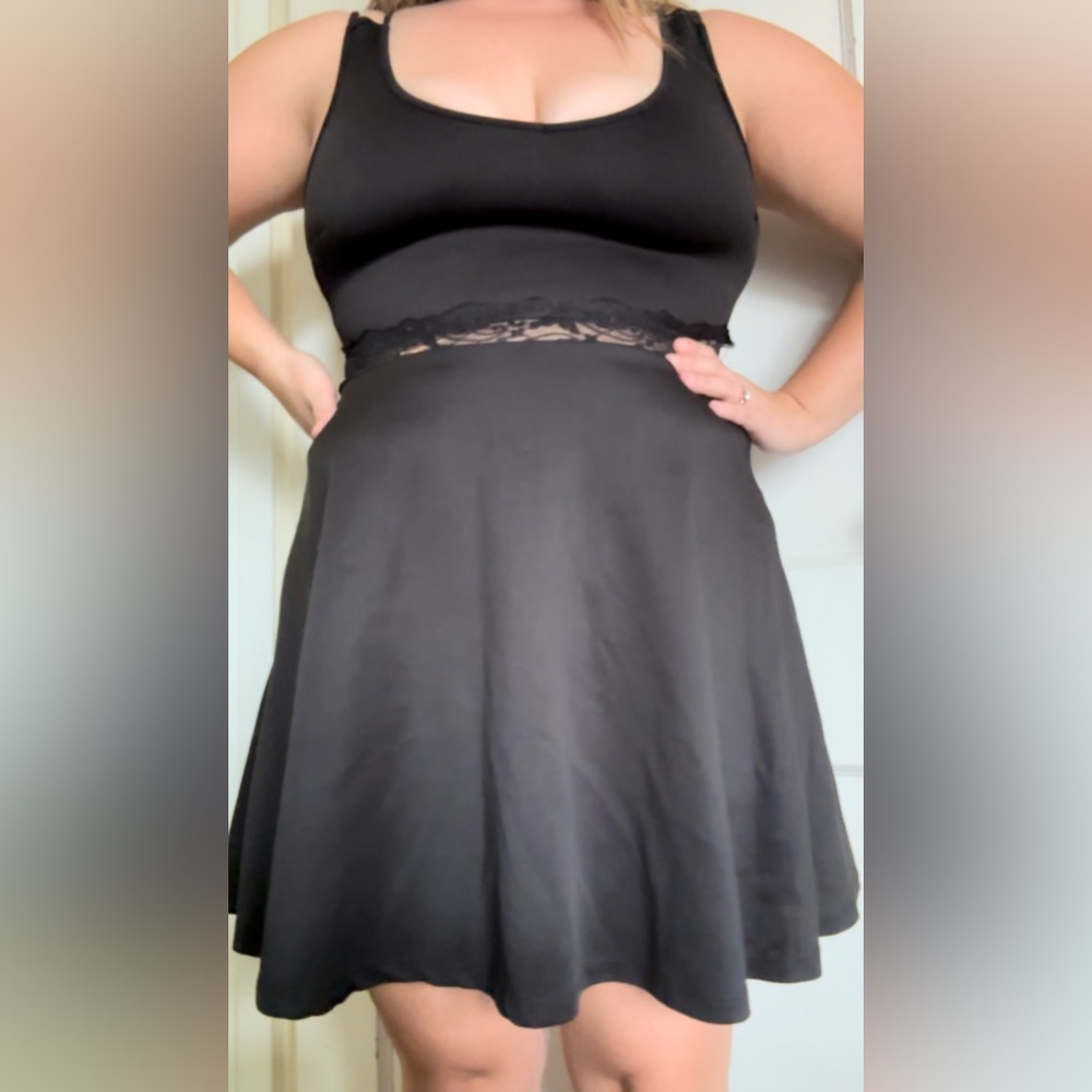 Rue 21 L Skater Dress w/ middle lace cut out